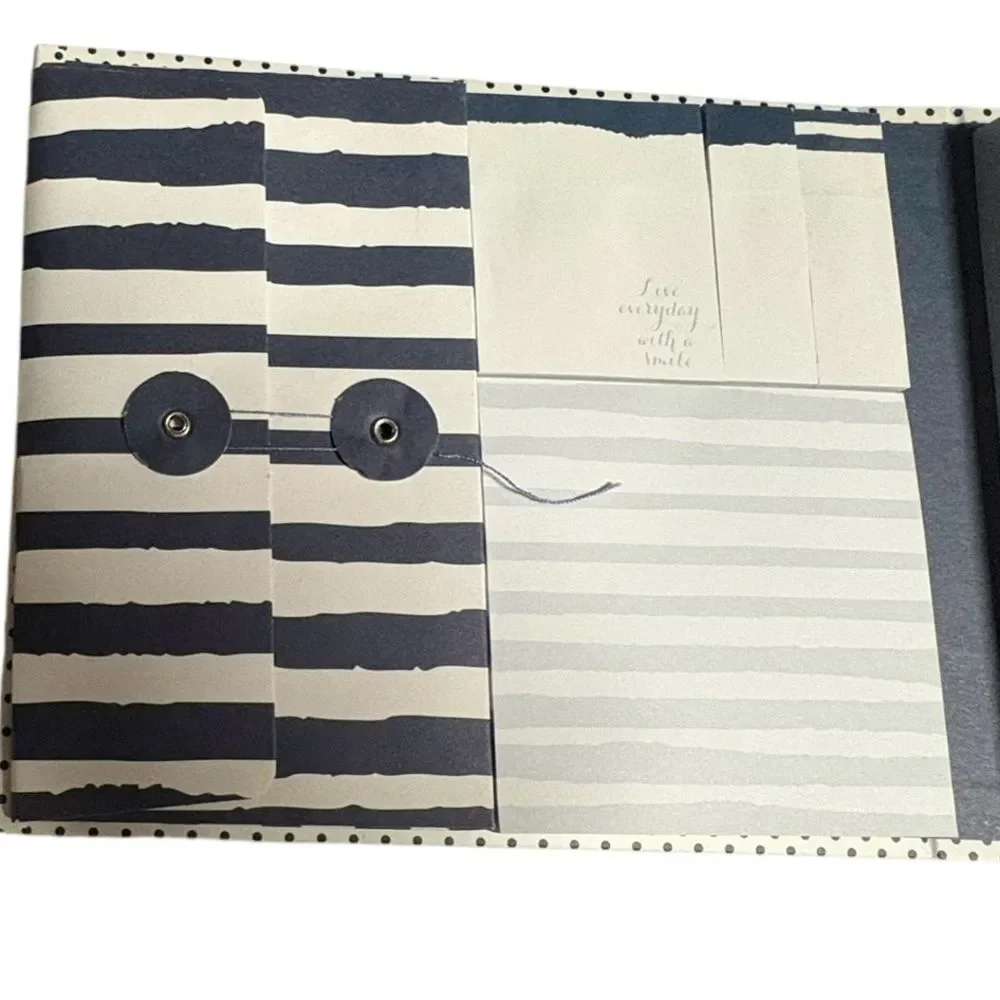 Polka Dot Calendar and‎ Notebook with Gold Text